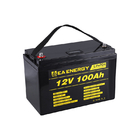 12V 100Ah 1280Wh Deep Cycle LiFePO4 Battery For RV Solar Power Trolling