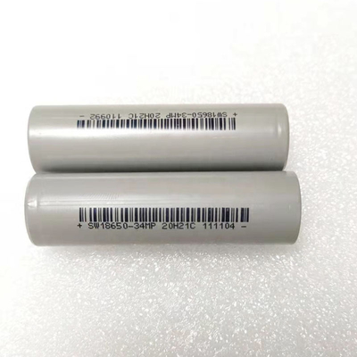 3.7V 3400mAh 18650 Lithium Ion Cell Flat Top Lithium Batteries