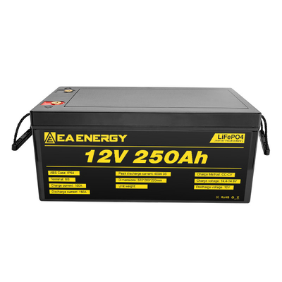 Lithium Phosphate 250Ah 12 Volt Lifepo4 Battery For RV Camping Boats