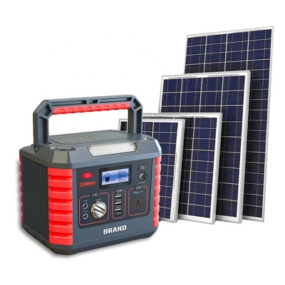 330Wh Portable Solar Panel 2000W Rechargeable Emergency Generator