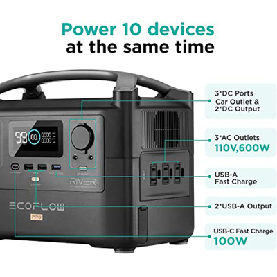 18650 720Wh Lithium Portable Power Station For Outdoor Camping RV